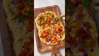 Best Layered Hummus Veggie Dip Recipe viralvideo food veggies hummus [upl. by Lela]