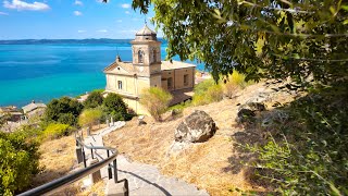 A Leisurely Walk Through Trevignano and Bracciano Lakes Breathtaking Views  Lazio  Italy [upl. by Michaella]