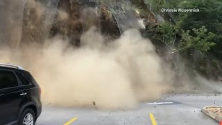 Gatlinburg rockslide caught on camera [upl. by Maggee967]