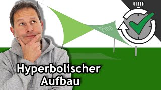 Sonnensegel hyperbolisch aufbauen Wie gelingt das  Quick Tips ☀️ Pina [upl. by Ablasor]