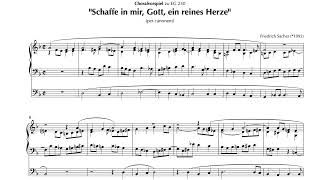 Friedrich Sacher 1992  Choralvorspiel über quotSchaffe in mir Gott ein reines Herzequot EG 230 [upl. by Anavahs246]