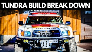 LONG TRAVEL TOYOTA TUNDRA FULL BUILD BREAK DOWN [upl. by Vanderhoek988]