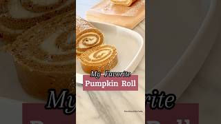 My Favorite Pumpkin Roll thanksgiving thanksgivingrecipe thanksgivingfood pumpkinrecipes cake [upl. by Leaper]