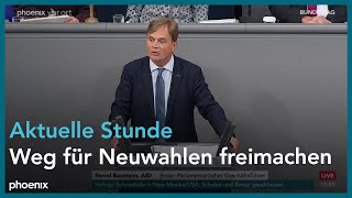 Aktuelle Stunde Weg für Neuwahlen freimachen Vertrauensfrage umgehend stellen am 081124 [upl. by Acilef]