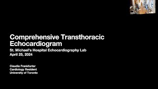 Echo Core Curriculum Comprehensive Transthoracic Echocardiogram [upl. by Adlai]