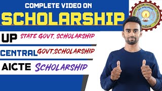 Scholarships By Government For BTech MCA MBA BPharma Students। 60000Year। Aktu। Aictestbg [upl. by Riada820]