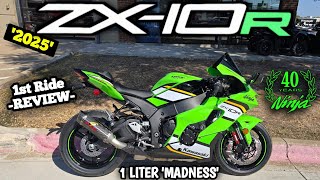 2025 Kawasaki ZX10R 1st Ride amp Review  1 LITER MADNESS [upl. by Zemaj954]