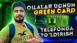 Green Card telfonda to’ldirish greencard usa uzbekistan [upl. by Ajiat]