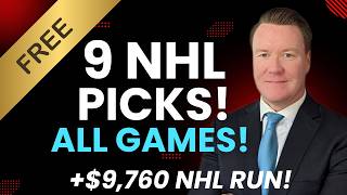 Croys Rink Report 9 Free NHL Picks for Today Expert NHL Predictions for ALL GAMES 10242024 [upl. by Ardnasela]