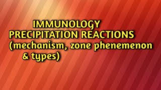 Precipitation reactionsmechanismzone phenomenon and types [upl. by Haeckel85]