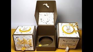 Geschenkbox basteln DIYfür kleine Gläschen oder SchokoladeStampin´Up [upl. by Brose]