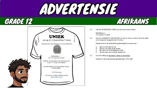 Advertensie Advert Grade 12 Afrikaans [upl. by Kimbell]