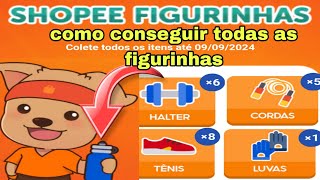 shopee figurinhas como pegar todas as figurinhas em busca da garrafinha 😀😀 [upl. by Hungarian281]