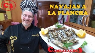 NAVAJAS A LA PLANCHA CON AJO Y PEREJIL [upl. by Nylatsyrk636]