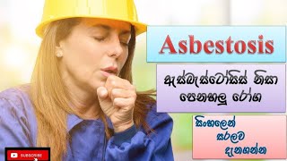 Asbestosis ඇස්බැස්ටෝසිස් පෙනහලු රෝග how it happens causes symptoms treatment how to prevent [upl. by Enom291]