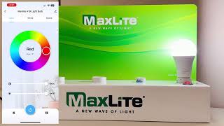 MaxLite Home Smart A19 Lamp  Installation Video [upl. by Anelim360]