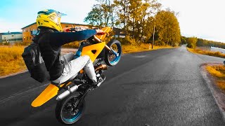 Twostroke Supermoto vs Honda Grom [upl. by Adidnac]