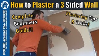 DIY How to plaster a wall  How to skim a chimney breast [upl. by Cown]