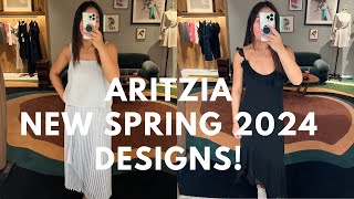 Aritzia shop with me NEW SPRING STYLES 2024 [upl. by Dorin]