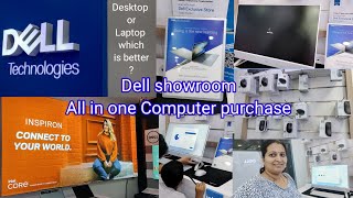 Dell Inspiron AIO computer unboxing ll Best all in one desktop purchasell Dell showroom in jaynagar [upl. by Cesaria362]