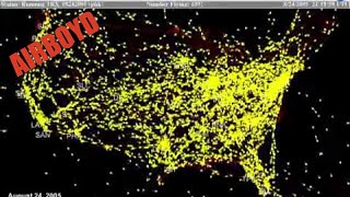 A Day in the Life of Air Traffic Over the United States [upl. by Anerual609]