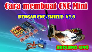 Membuat CNCMINI Arduino Dari Stepper Motor DVDROM BEKAS [upl. by Ecidnacal]