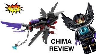 LEGO Chima 70000 Razcals Glider Review Legends of Chima with Razcal Minifugre [upl. by Ydassac]