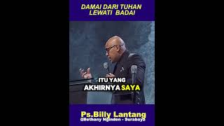 Kutipan Khotbah PsBilly Lantang quotDamai Sejahtera Tuhan Lewati Badaiquot [upl. by Mashe588]