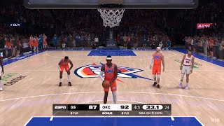 NBA 2K25 Gameday Mode  WARRIORS vs THUNDER FULL GAME HIGHLIGHTS [upl. by Kali]