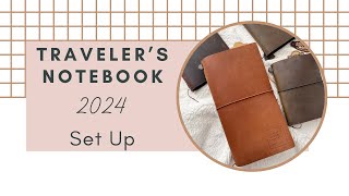 Traveler’s Notebook Standard 2024 Set Up [upl. by Merras]