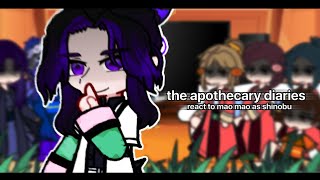 the apothecary diaries react to mao mao as shinobu  🇷🇺🇬🇧 [upl. by Alidus]