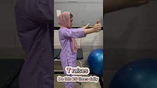 Dowager’s Hump Exercises  KN Rehab Center  Dr Khadija Noor [upl. by Sax]