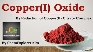 Making CopperI oxide Red copper oxide [upl. by Alemac137]