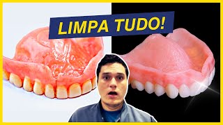 Aprenda a higienizar prótese e dentadura do jeito certo [upl. by Ansilme]