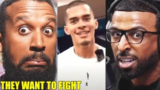 Fresh amp Fit Cry As They Demand To Fight Andrew Schulz Aba amp Moistcritikal [upl. by Netsew]