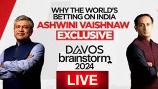 Rahul Kanwal LIVE Ashwini Vaishnaw Exclusive  World Economic Forum 2024  Davos Brainstorm 2024 [upl. by Pelag]