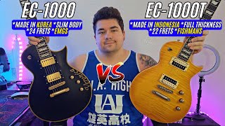 How DIFFERENT Can Two ESP LTD EC1000s Actually Be EC1000 VS EC1000T Guitar Comparison [upl. by Parish663]