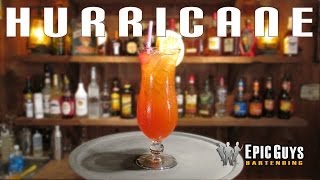 How to make a Hurricane Cocktail  Epic Guys Bartending [upl. by Raskind160]