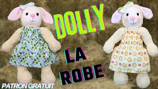 couture dun Agnelle de Pâques Dolly la robe avec smocks élastiques patron gratuit [upl. by Nairolf]