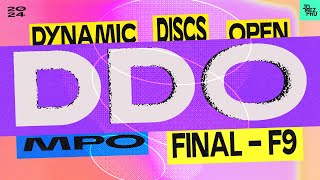 2024 Dynamic Discs Open  MPO FINALF9  Wysocki Heimburg Robinson Rathbun  Jomez Disc Golf [upl. by Atok]