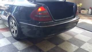 Mercedes e270 CDI exhaust and turbo whistle [upl. by Nylarac]