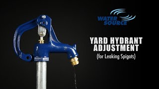 How To Adjust Leaking Water Source Frost Proof Yard Hydrant [upl. by Atinor]