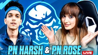 PN HARSH amp PN ROSE LIVE RANK PUSH TO GRANDMASTER 🤩🔥  PNHARSH SHORTS PNROSE FREEFIRELIVE [upl. by Ynatsed139]