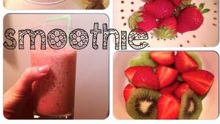 How To Strawberry Kiwi Smoothie [upl. by Ttevi322]