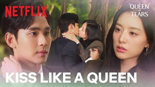 Kim Soohyun pulls away Kim Jiwon grasps back for a kiss  Queen of Tears Ep 3  Netflix ENG SUB [upl. by Staci509]