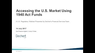 Accessing the US Market Using 1940 Act Funds [upl. by Hakaber]