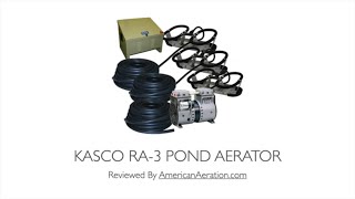 Kasco Marine RA3 Pond Aerator  Quick Review [upl. by Eitten]