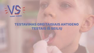 Testavimas greitaisiais antigeno testais iš seilių [upl. by Ahsercal]