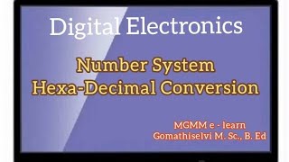 Hexadecimal ConversionHexadecimal to DecimalHexadecimal to OctalHexadecimal to Hexadecimaltamil [upl. by Anik]