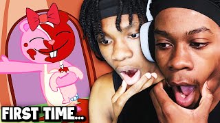 I Made ImJay React To HAPPY TREE FRIENDS For The FIRST TIME [upl. by Froh]